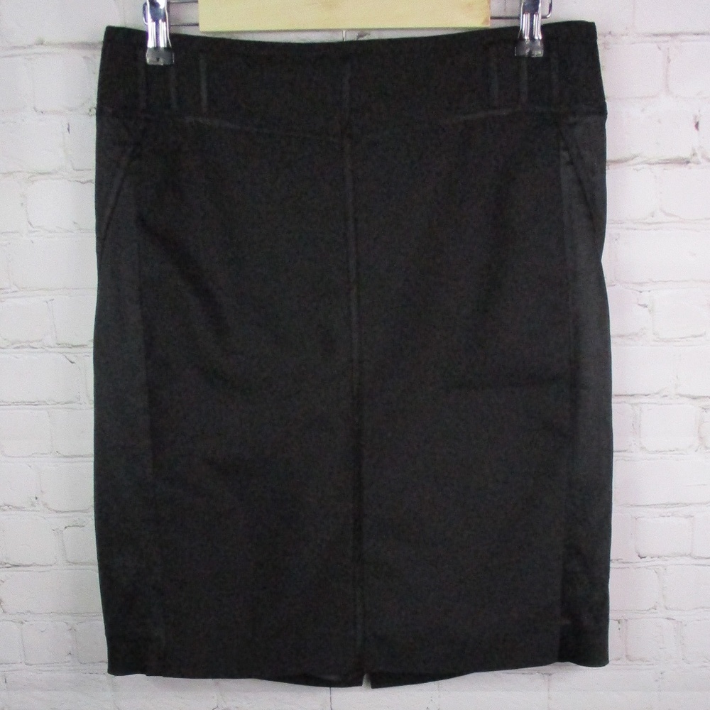 Cache Satin Panel Pencil Skirt